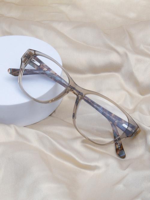ted smith light brown cat eye premium italian acetate frames for women - 21925842 -  Standard Image - 0