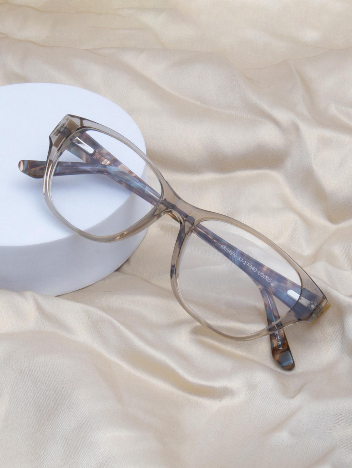 ted smith light brown cat eye premium italian acetate frames for women - 21925842 -  Zoom Image - 0
