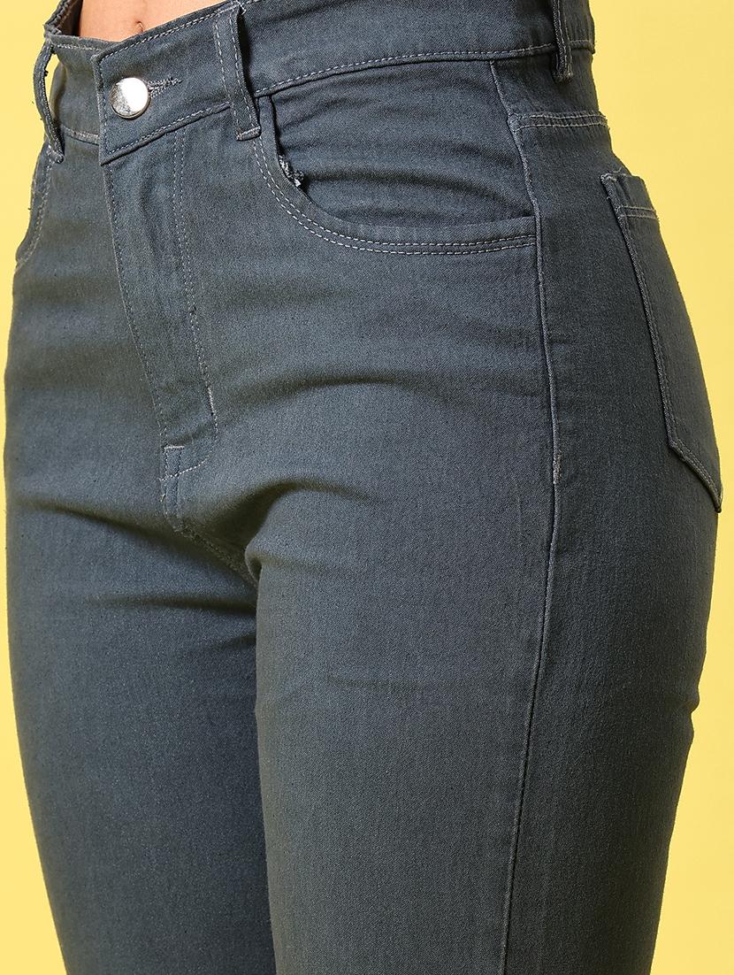 women solid high rise slim fit jean - 21925911 - Standard Image - 2