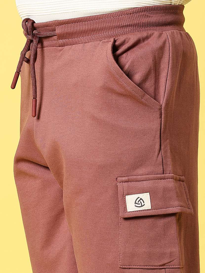 boys solid mid rise regular fit cargo shorts  - 21925940 -  Standard Image - 2