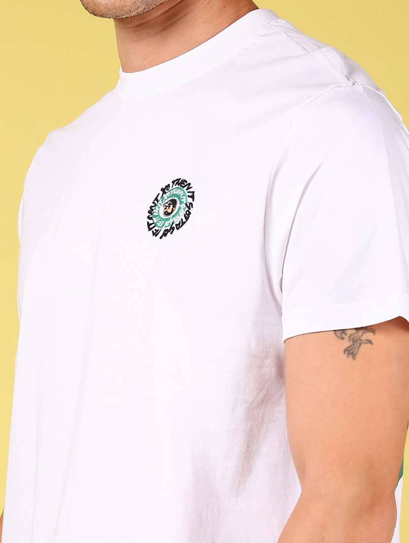 men back print round neck regular fit t-shirt - 21925974 -  Standard Image - 2
