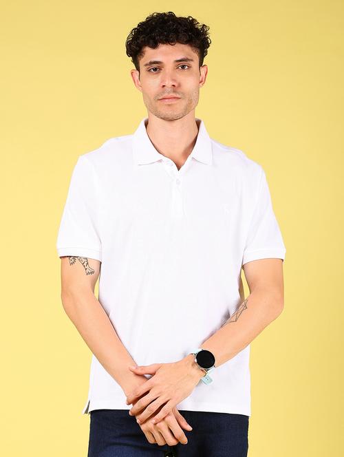 men solid short sleeve polo t-shirt - 21925999 - Standard Image - 0