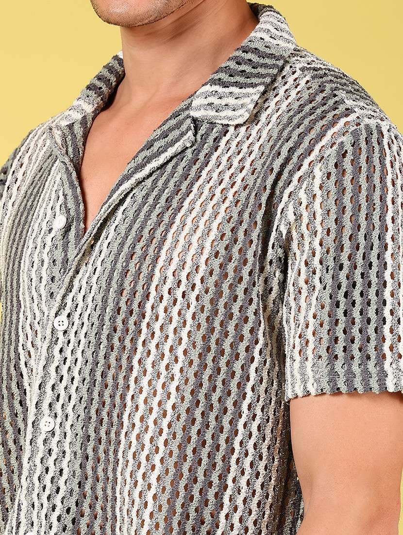 men self design short sleeve regular fit casual shirt - 21926083 -  Standard Image - 2