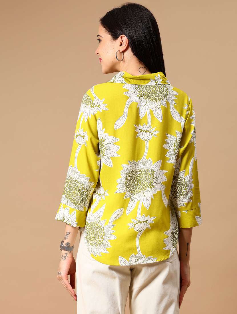 women printed collared regular shirt - 21926188 -  Standard Image - 2