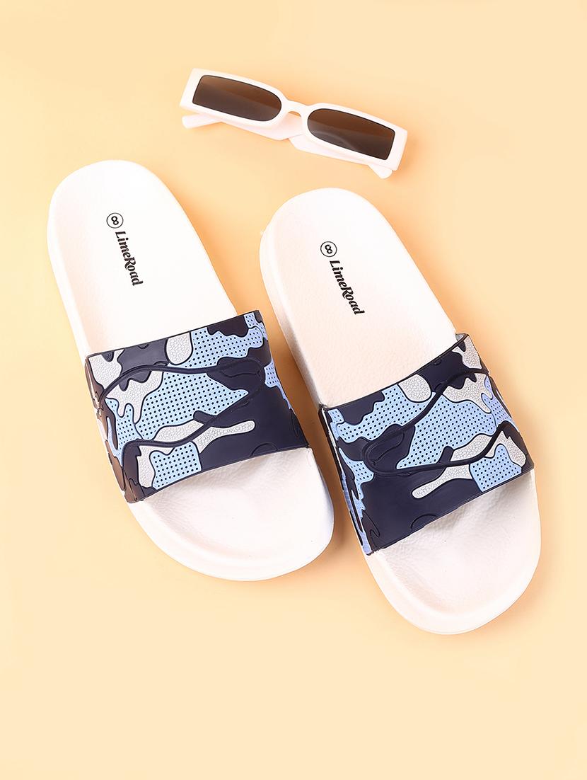 men blue slip on slider - 21926253 - Zoom Image - 0