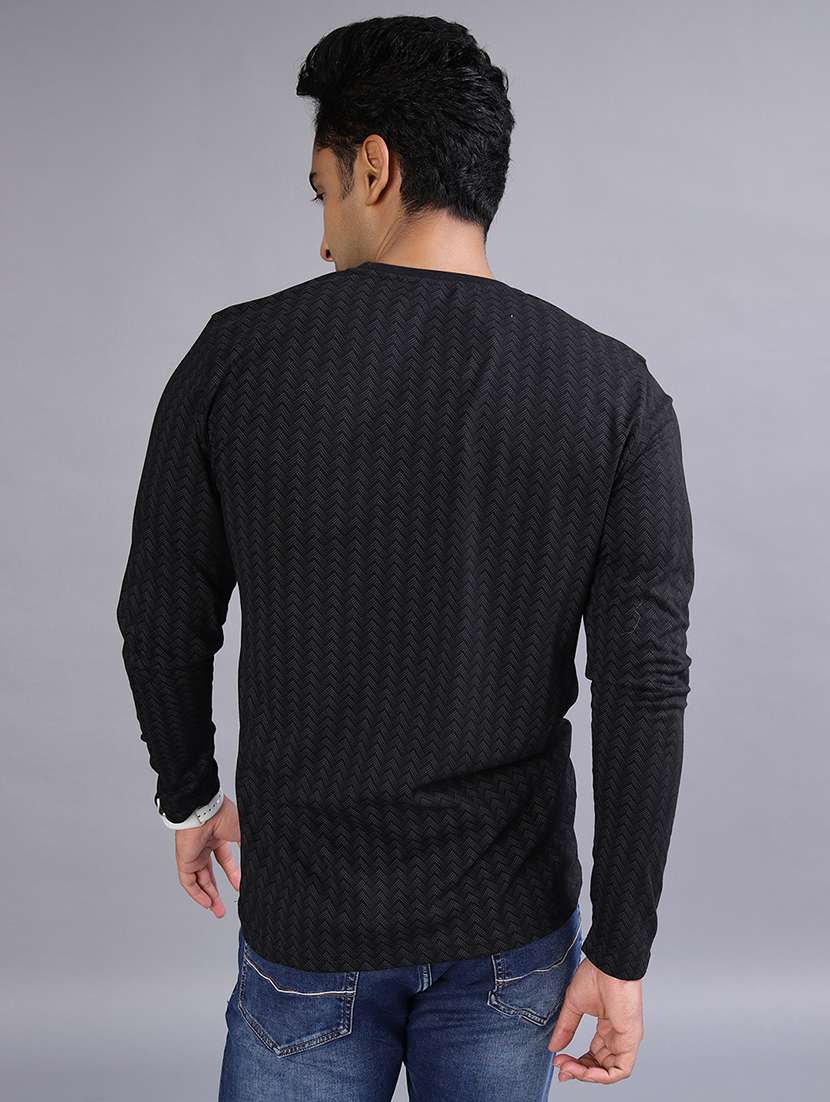 men printed long sleeve regular fit t-shirt - 21926503 - Standard Image - 2