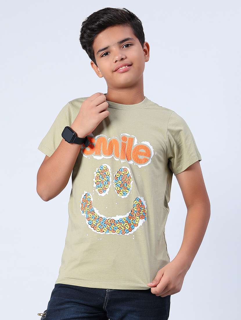 boys printed short sleeve regular fit t-shirt - 21926510 -  Standard Image - 2