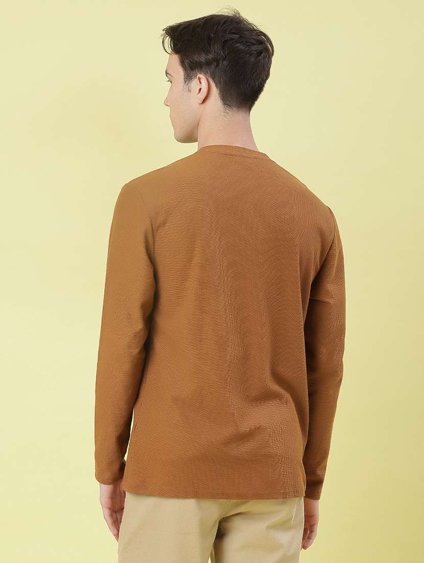 men solid long sleeve regular fit t-shirt - 21926567 -  Standard Image - 2