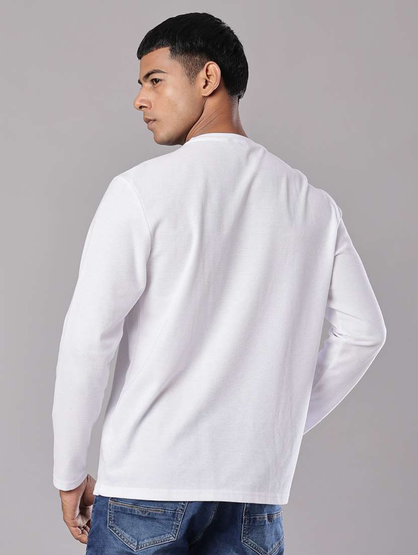 men solid long sleeve regular fit t-shirt - 21926601 - Standard Image - 2