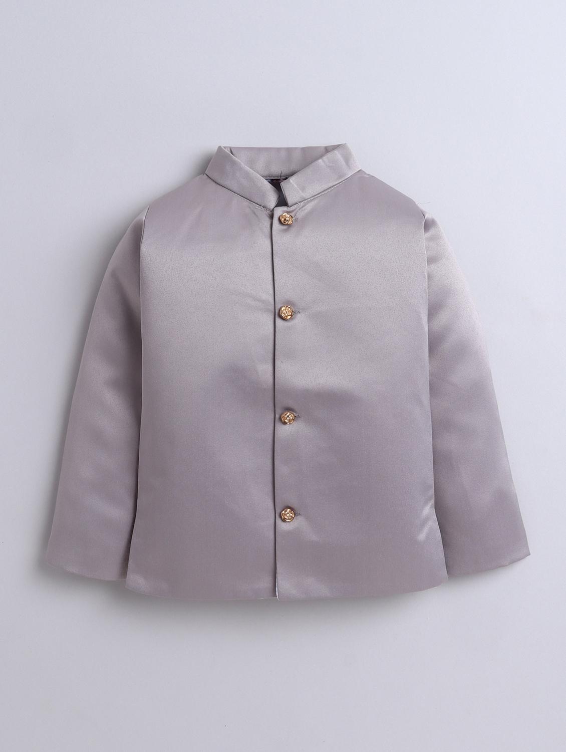 boys embroidered sherwani set with jacket - 21926687 - Standard Image - 2