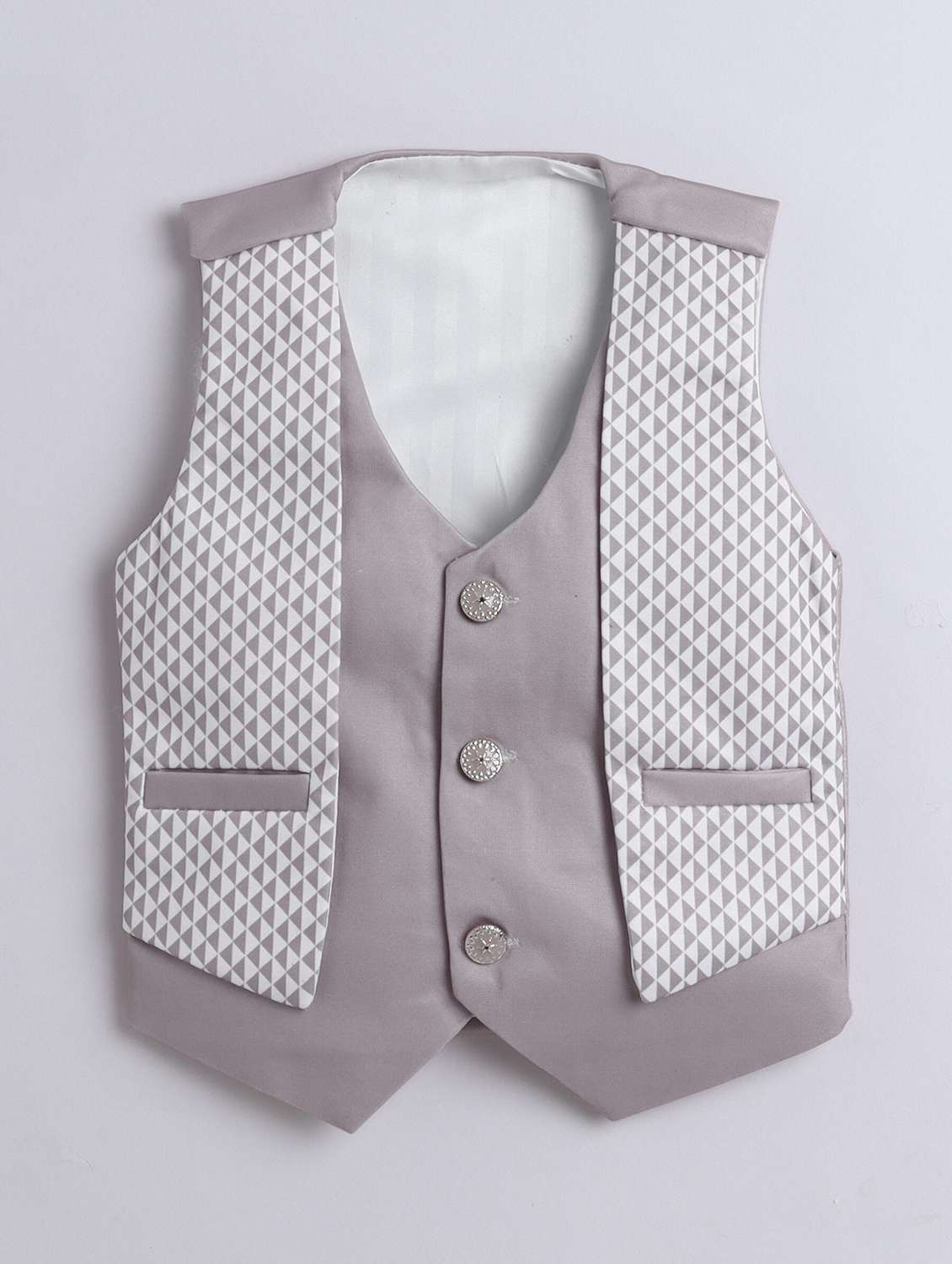 boys geometric print three peice suit set - 21926697 - Standard Image - 2