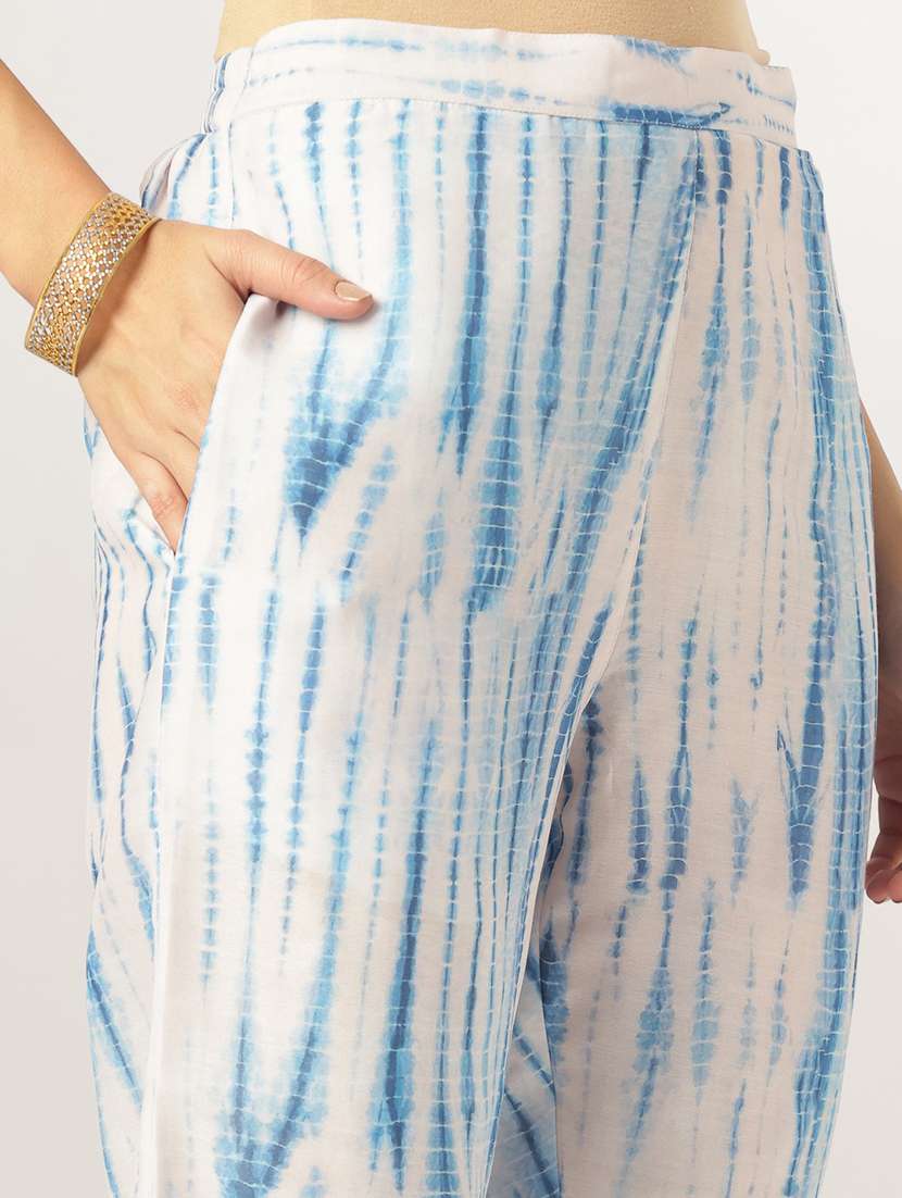 women three quarter sleeve kurta pant set - 21926832 -  Standard Image - 7