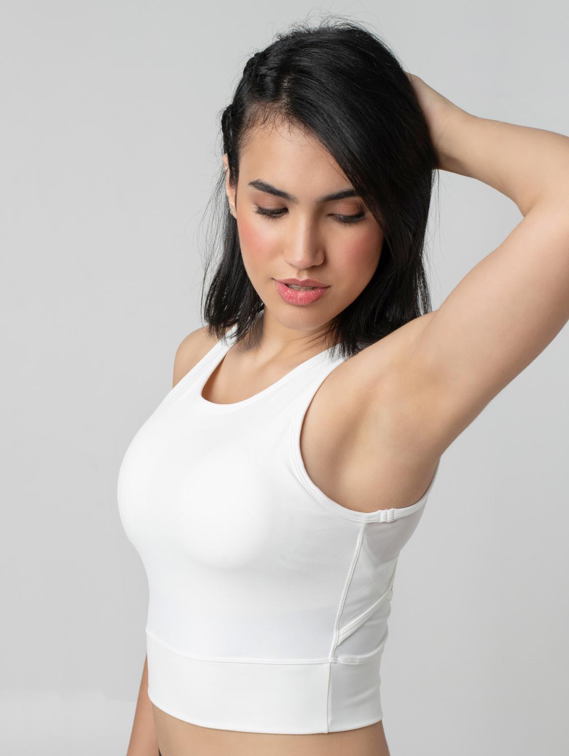 women solid lightly padded sports bra - 21926867 - Standard Image - 2