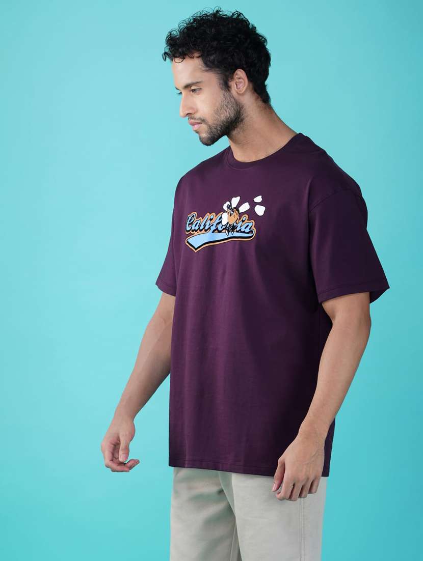 men printed short sleeves loose fit t-shirt - 21928060 -  Standard Image - 2