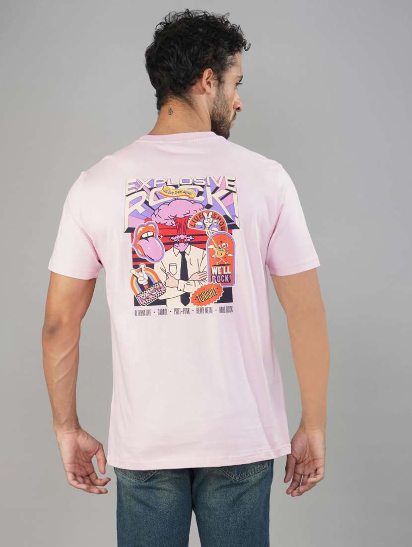 men printed short sleeves regular fit t-shirt - 21928062 - Zoom Image - 0