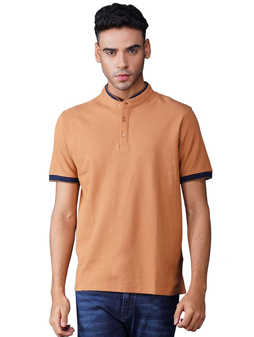 men solid short sleeves regular fit t-shirt - 21928073 - Zoom Image - 0