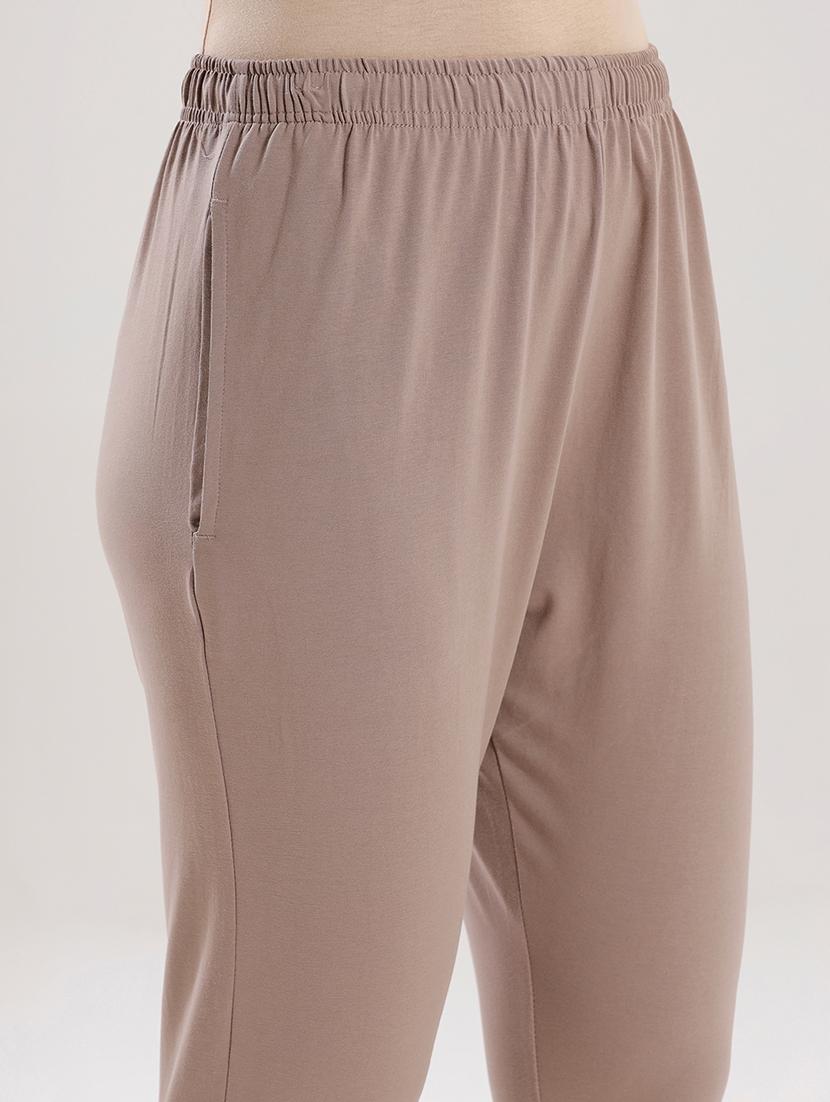 women solid mid rise ankle length legging - 21929590 - Standard Image - 2