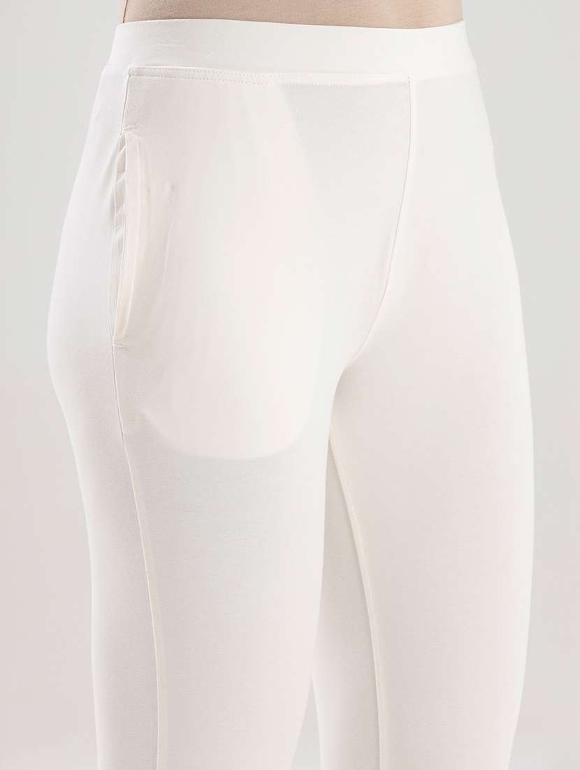 women solid mid rise ankle length legging - 21929593 -  Standard Image - 2