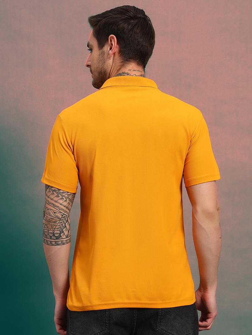 men solid short sleeve regular fit polo t-shirt - 21930283 - Standard Image - 2