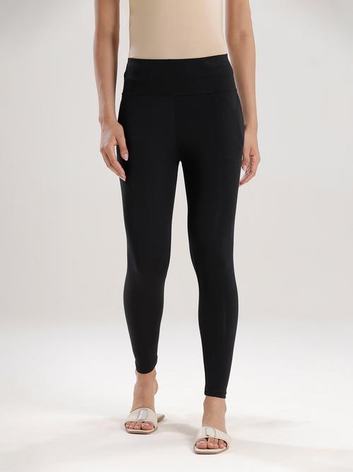 women solid high rise slim fit jegging - 21930289 -  Standard Image - 0