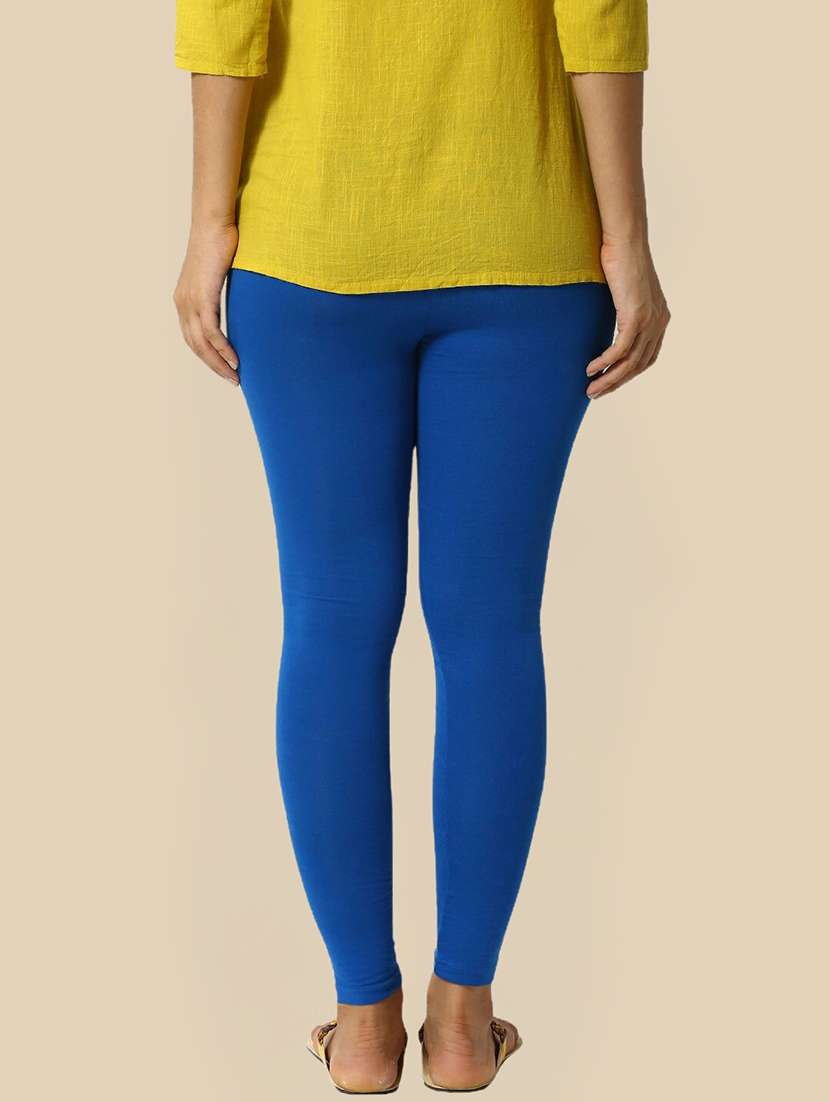 women solid mid rise ankle length leggings - 21930297 -  Standard Image - 2