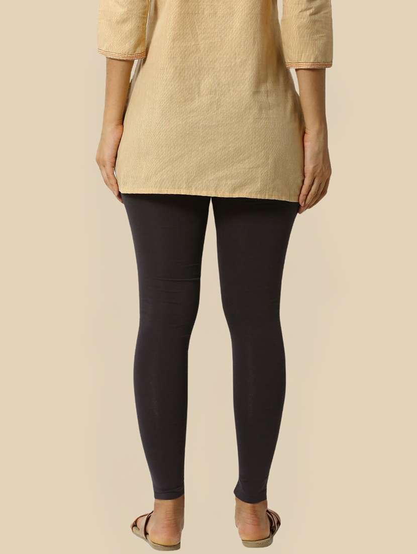 women solid mid rise ankle length legging - 21930298 -  Standard Image - 2