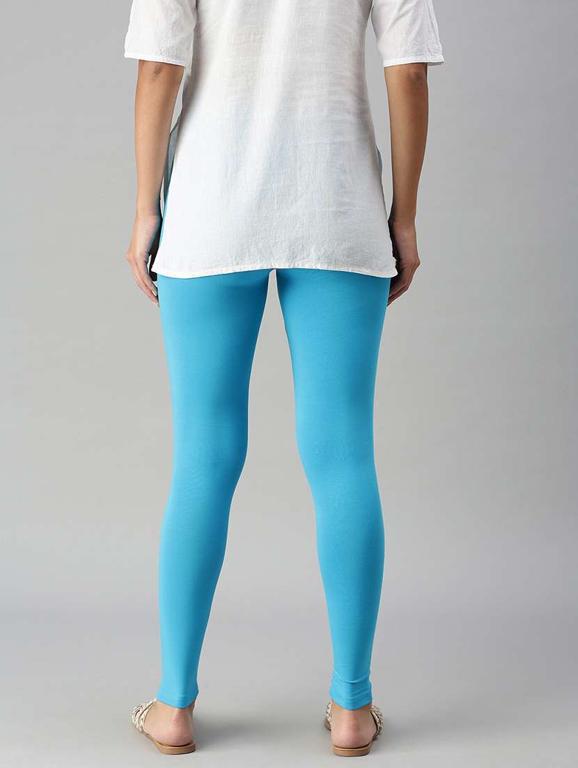 women solid mid rise ankle length legging - 21930309 -  Standard Image - 2