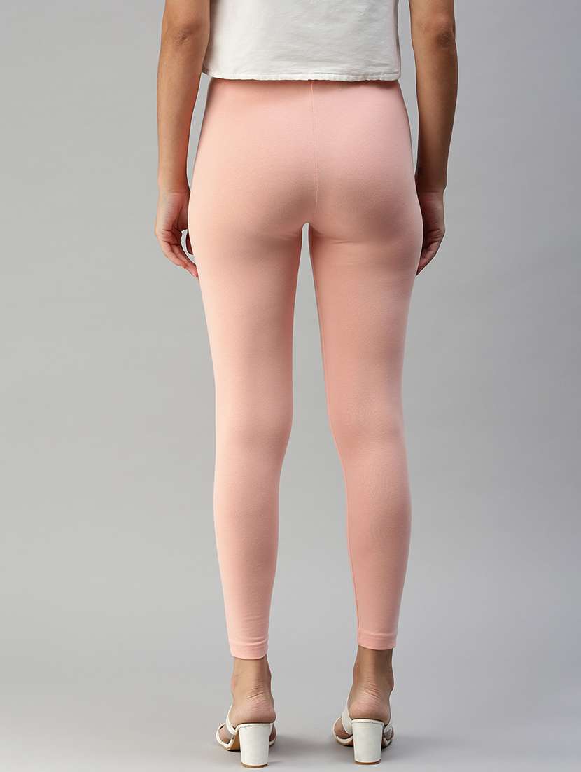 women solid mid rise ankle length legging - 21930322 -  Standard Image - 2