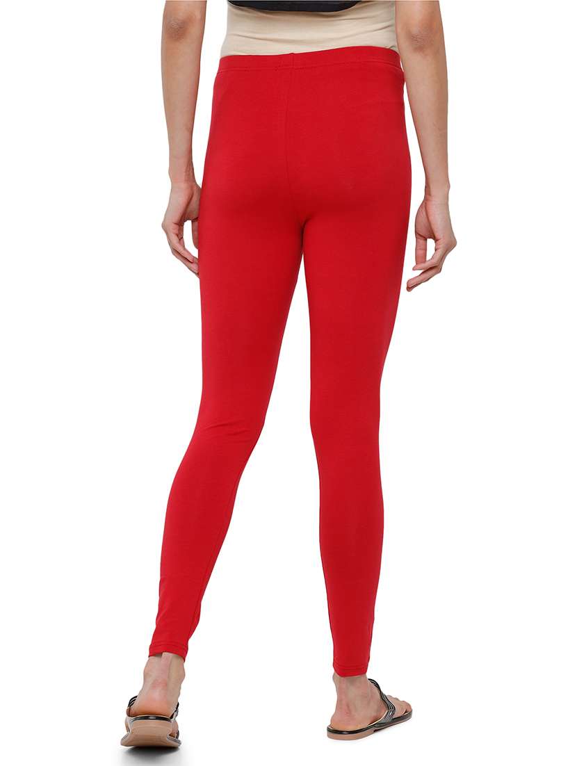 women solid mid rise ankle length legging - 21930328 -  Standard Image - 2