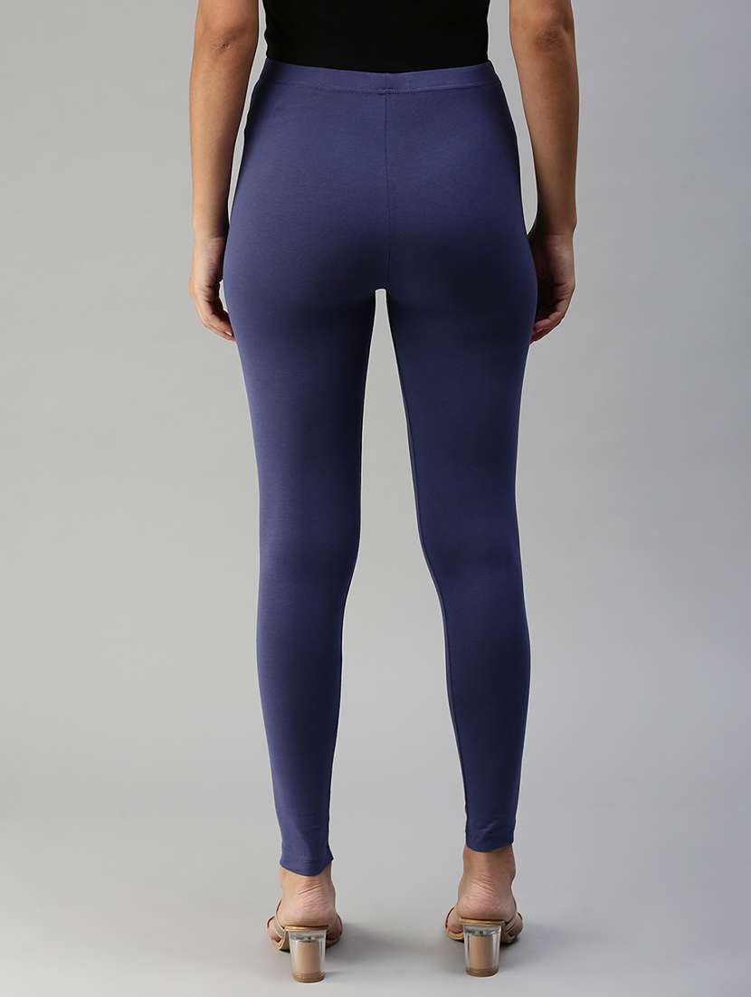 Women Solid Mid Rise Ankle Length Legging - 21930330 -  Standard Image - 2