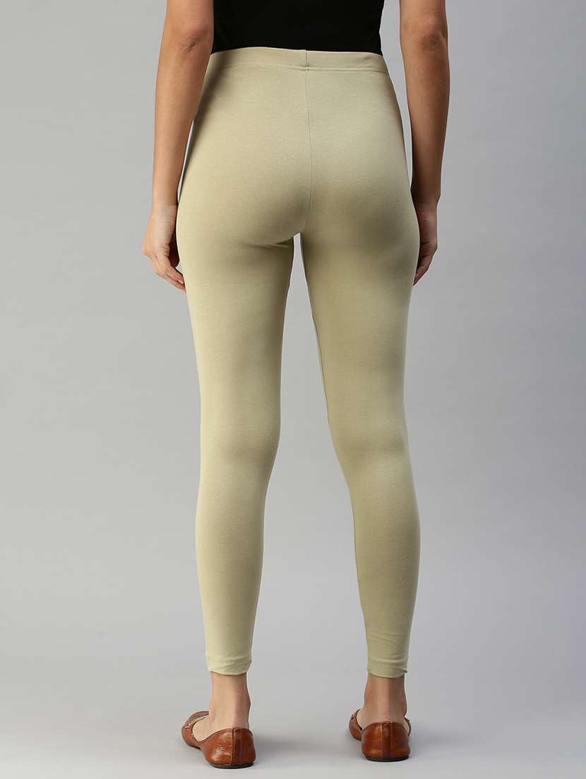 women solid mid rise ankle length legging - 21930341 -  Standard Image - 2