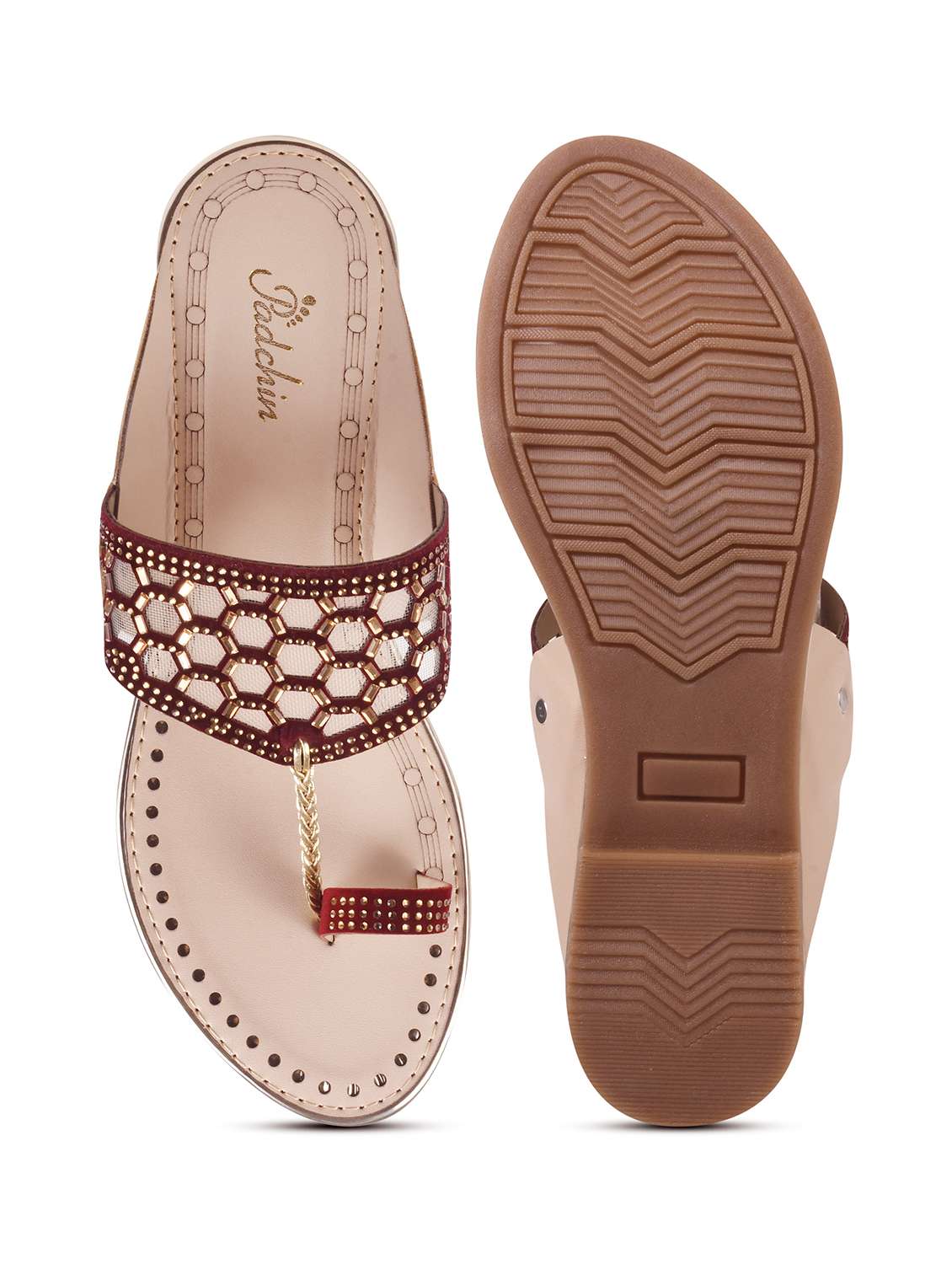 Women Embellished One Toe Kolhapuri