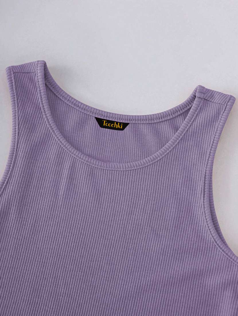 women solid sleeveless tank top - 21930413 -  Standard Image - 2