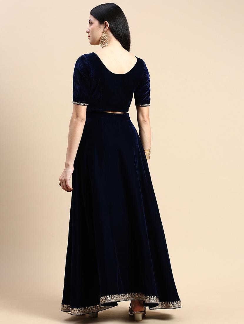women solid mid rise flared skirt - 21930437 - Standard Image - 2
