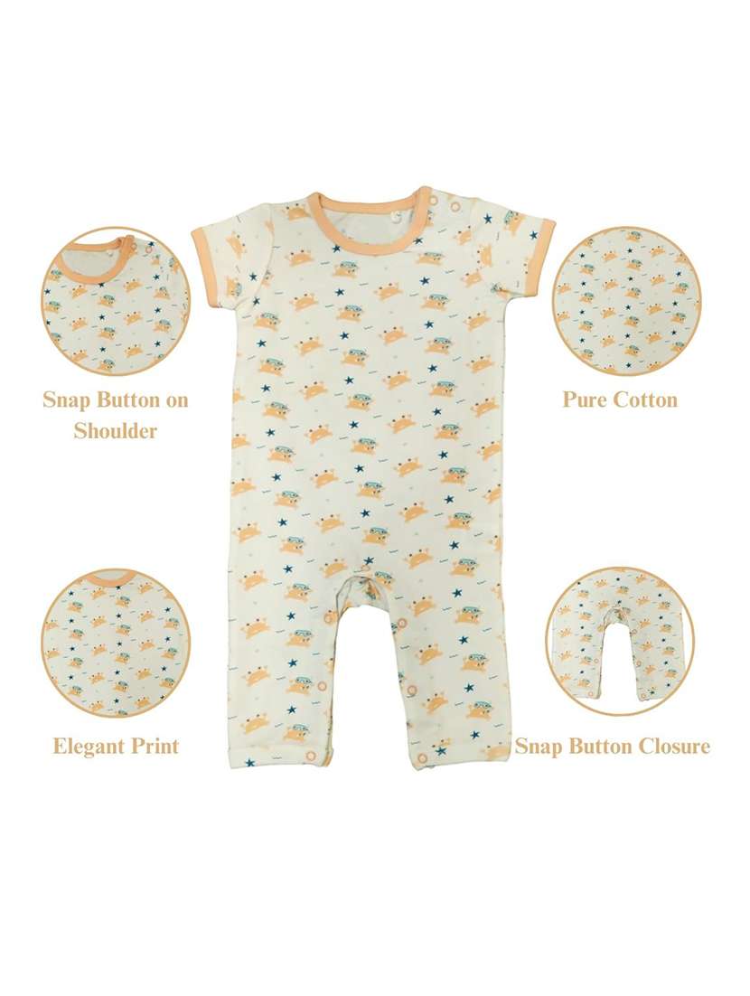 kids printed round neck romper - 21930657 -  Standard Image - 2