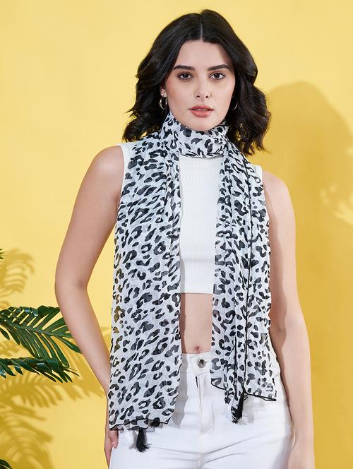 women white animal printed scarf - 21930731 -  Standard Image - 0