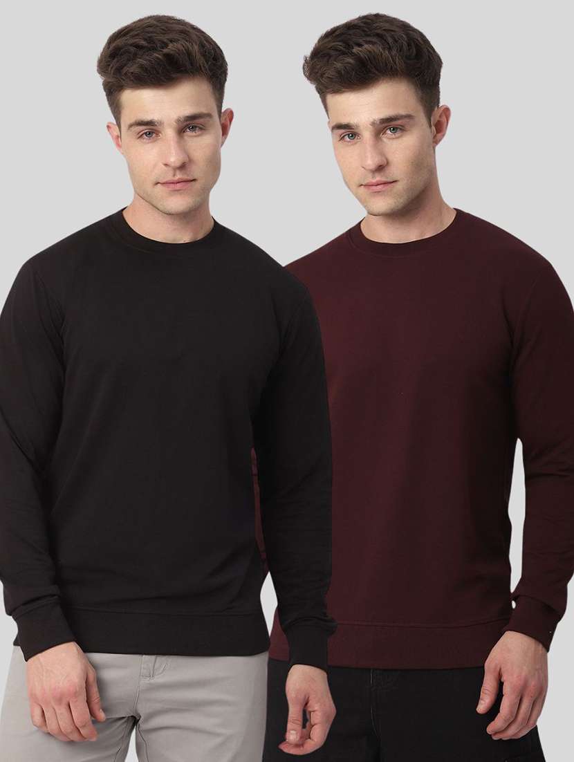 men pack of 2 solid long sleeves sweatshirt - 21930739 - Zoom Image - 0