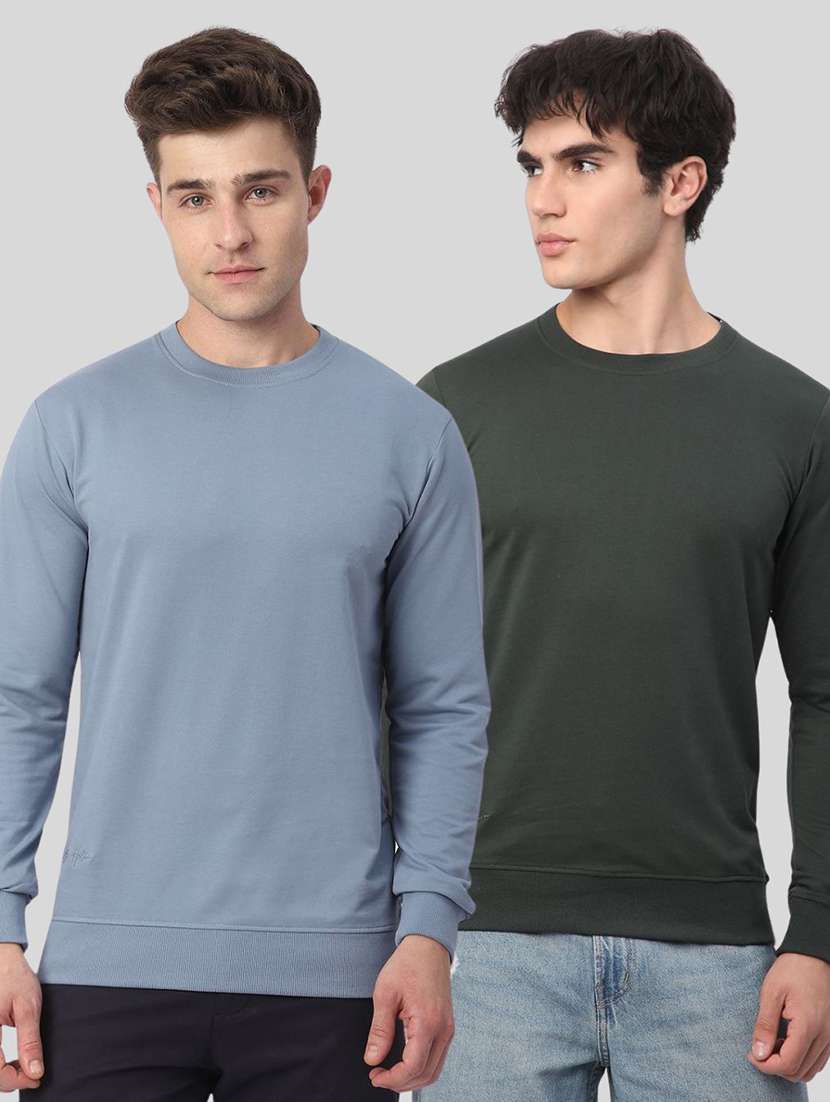 men pack of 2 solid long sleeves sweatshirt - 21930740 - Zoom Image - 0