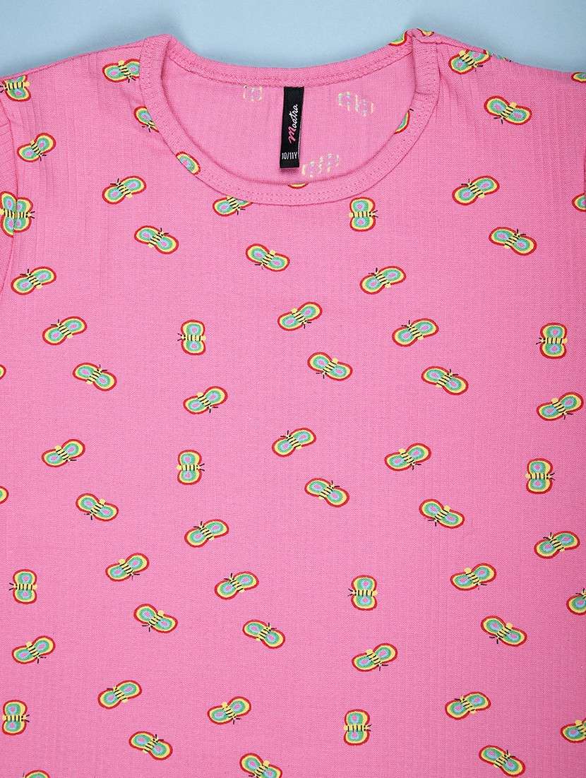 girls printed short sleeve tee - 21930812 -  Standard Image - 2