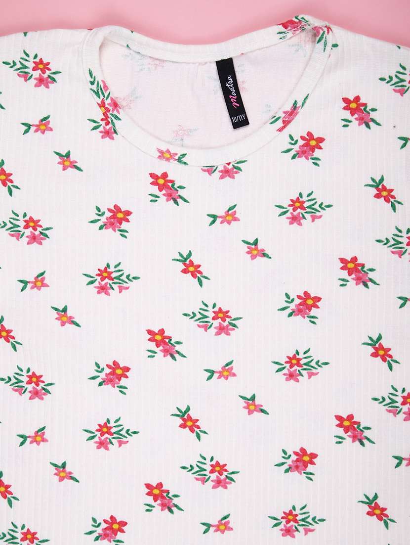 girls printed short sleeve tee - 21930813 -  Standard Image - 2