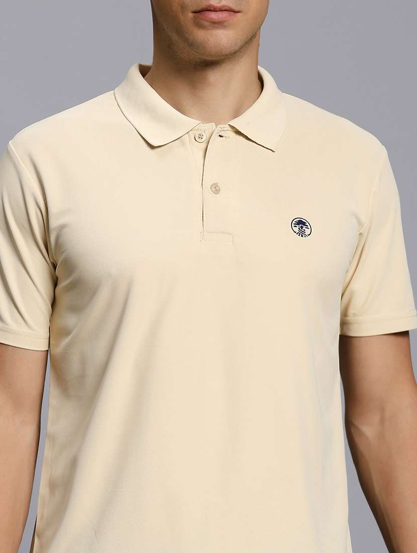 men solid short sleeve regular fit polo t-shirt - 21931022 - Standard Image - 2