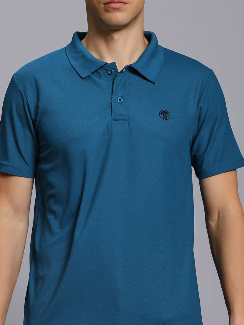 men solid short sleeve regular fit polo t-shirt - 21931024 - Standard Image - 2