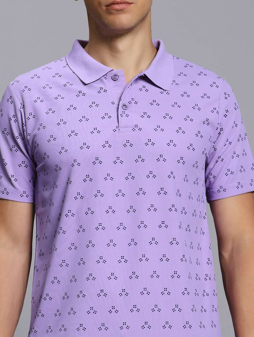 men printed short sleeve regular fit polo t-shirt - 21931032 - Standard Image - 2