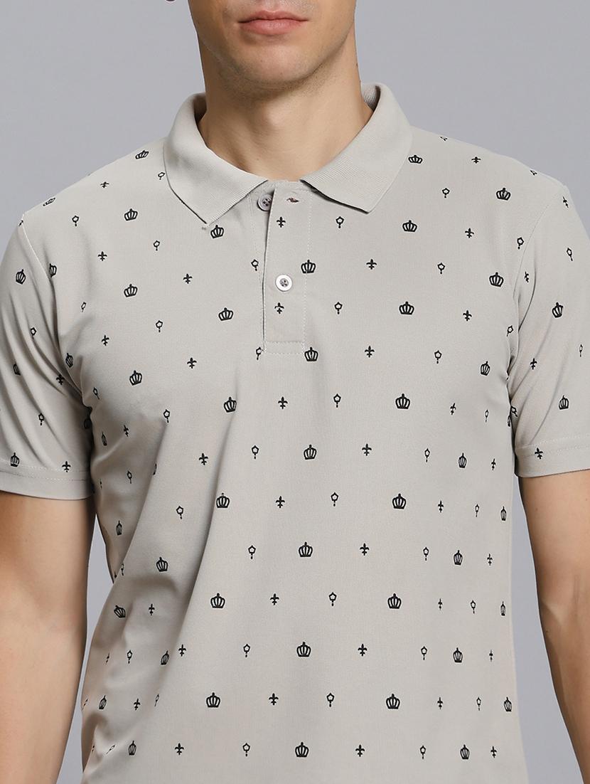 men printed short sleeve regular fit polo t-shirt - 21931035 - Standard Image - 2