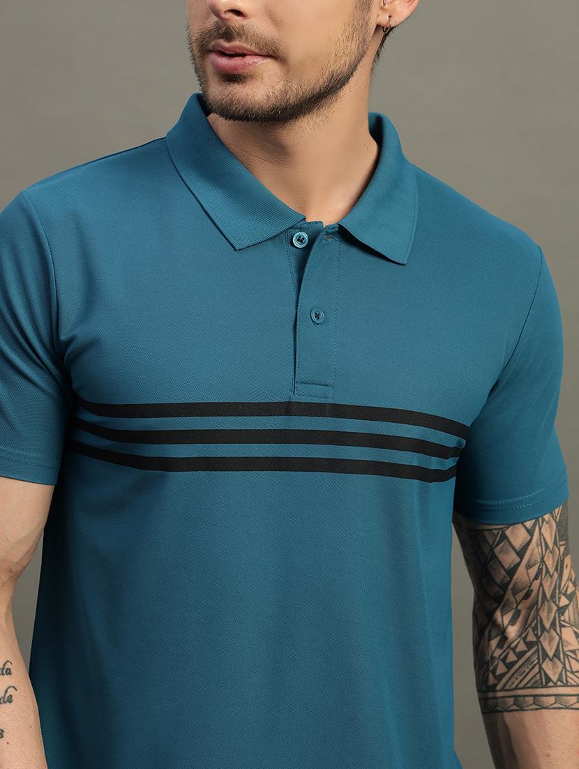 men striped short sleeve regular fit polo t-shirt - 21931042 - Standard Image - 2
