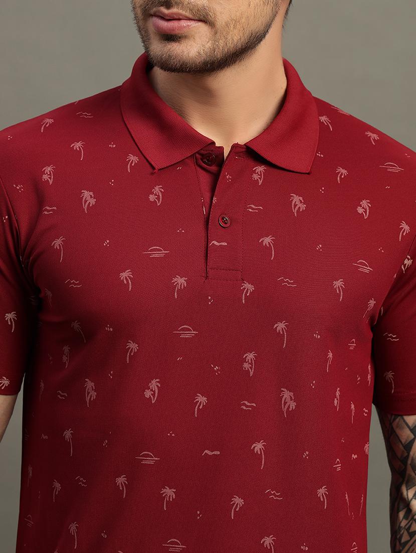 men printed short sleeve regular fit polo t-shirt - 21931048 - Standard Image - 2