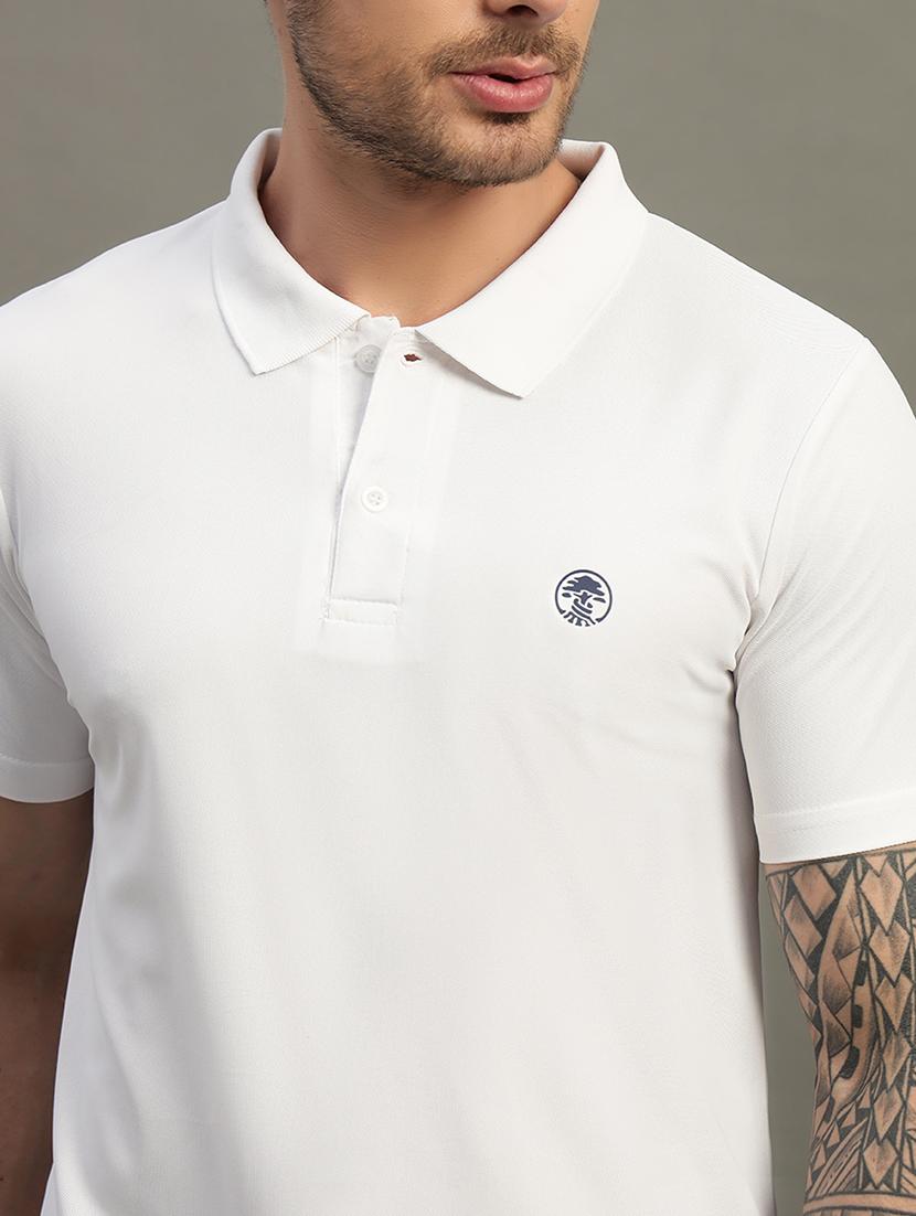 men solid short sleeve regular fit polo t-shirt - 21931049 - Standard Image - 2