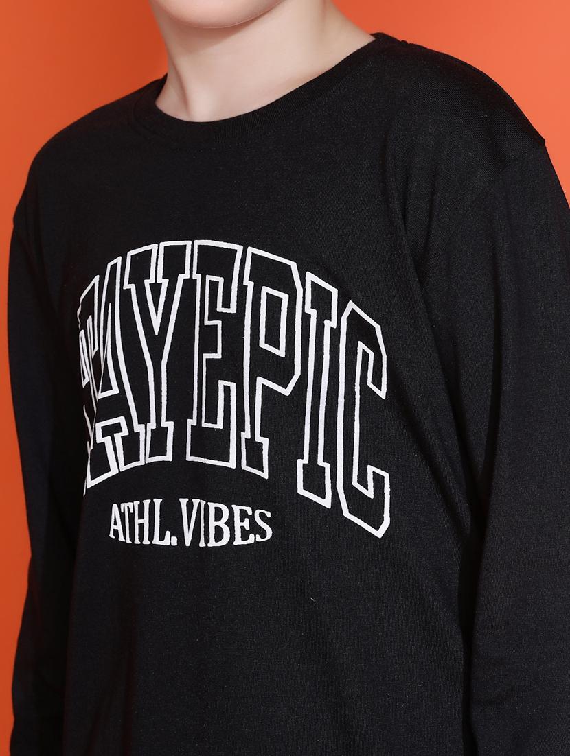 boys typographic long sleeve pyjama set nightwear - 21931052 - Standard Image - 2