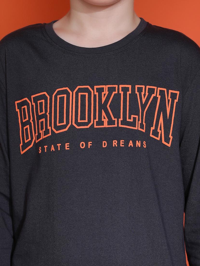 boys typographic long sleeve pyjama set nightwear - 21931054 - Standard Image - 2