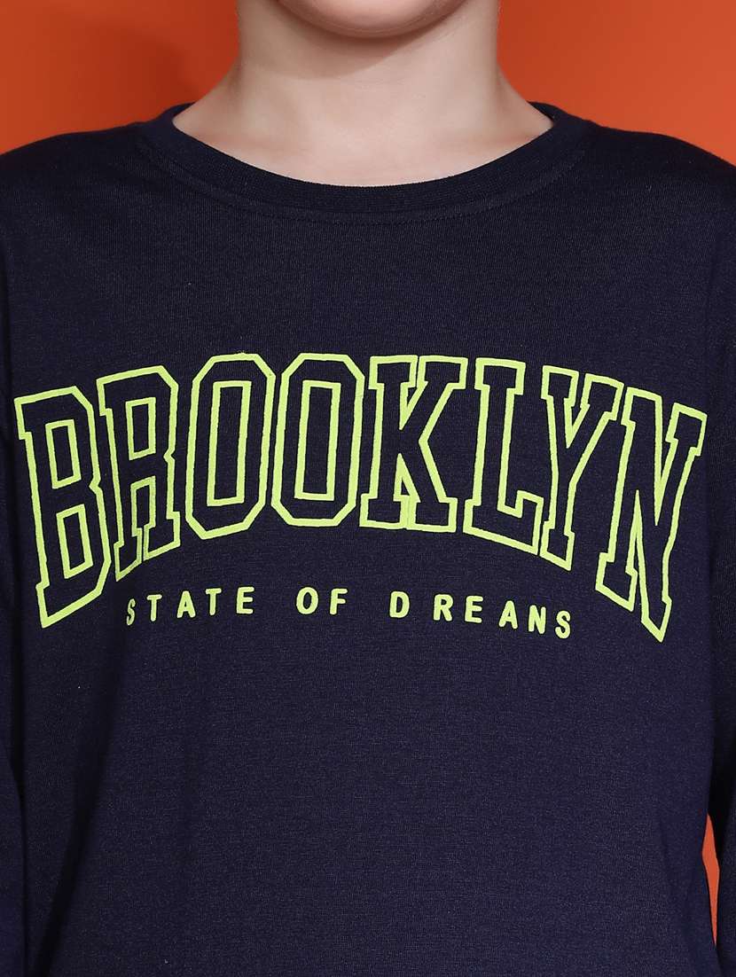 boys typographic long sleeve pyjama set nightwear - 21931055 -  Standard Image - 2